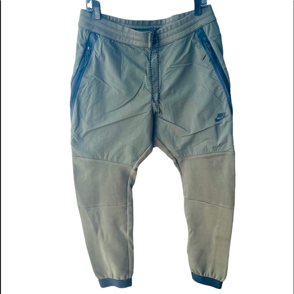 2 tone Nike Tech olive joggers (L) - Picture 1 of 8